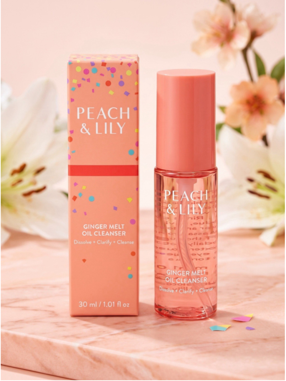 Peach & Lily Ginger Melt Oil Cleanser 30ml Travel Size New in Box Vegan